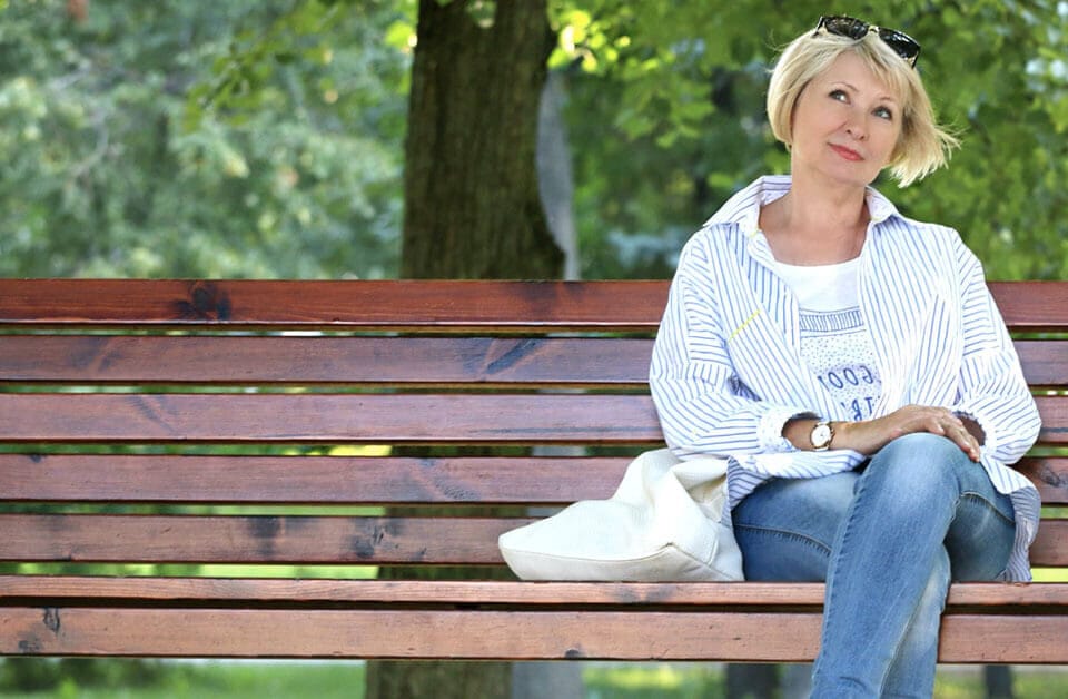 Woman on Bench
