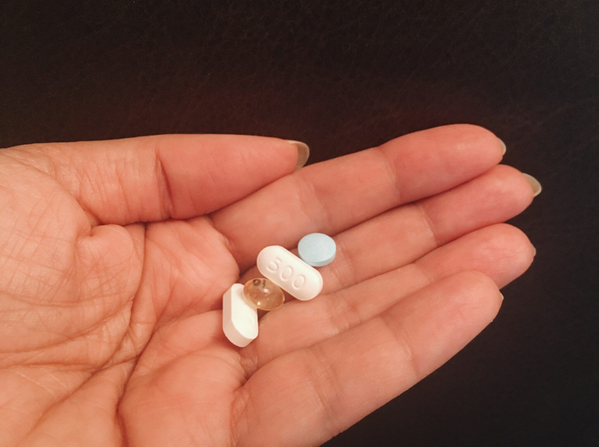 Pills on hand